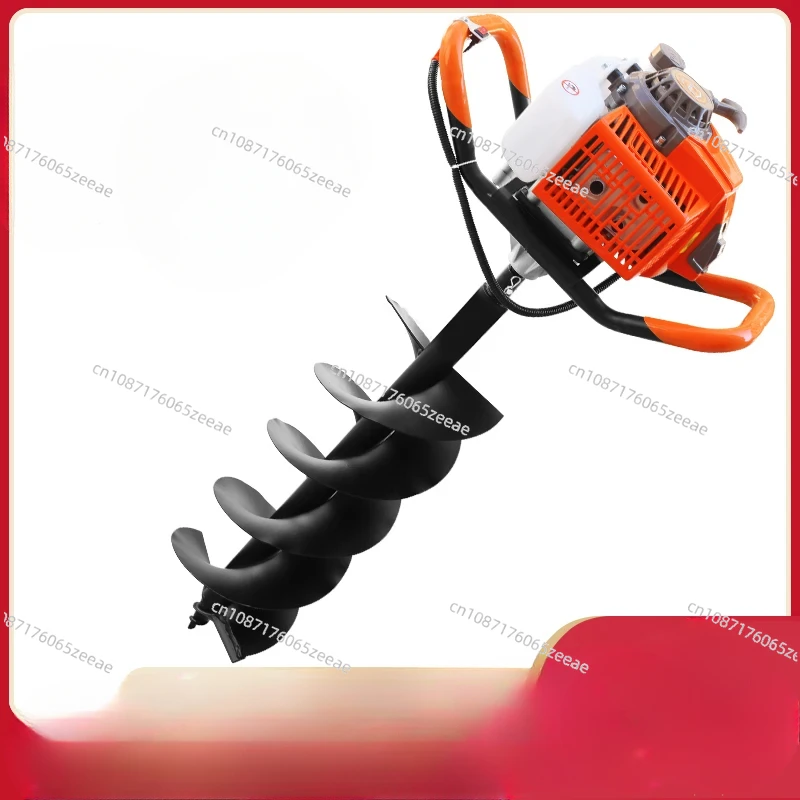 Engine Drilling Machine 1000/1200ML High Power Four-stroke Excavation Ground Hole Pile Driver Gasoline Drilling Machine