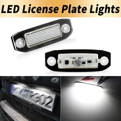 2pcs White LED light Error Free Number License Plate Lights for Volvo S80 XC90 S40 V60 XC60 S60 C70 V50 XC70 V70 LED Tag Lights