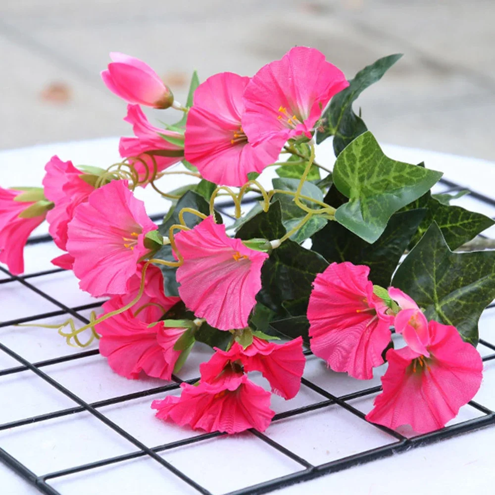 Artificial Petunia Flower Pots For Indoor Flowers Decorative Home Party Garden Decoration Fake Plants Decor For The Balcony