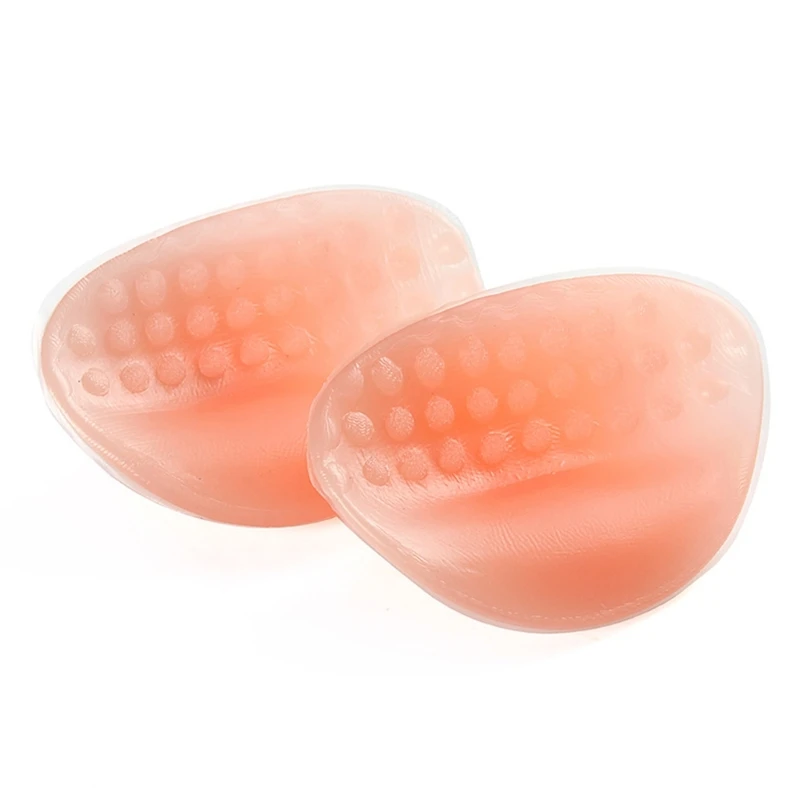 Self-adhesive Fake Breasts 1Pair Silicone Breast Form Fake Boobs Crossdresser Prosthesis Mastectomy Triangled Bras Pad