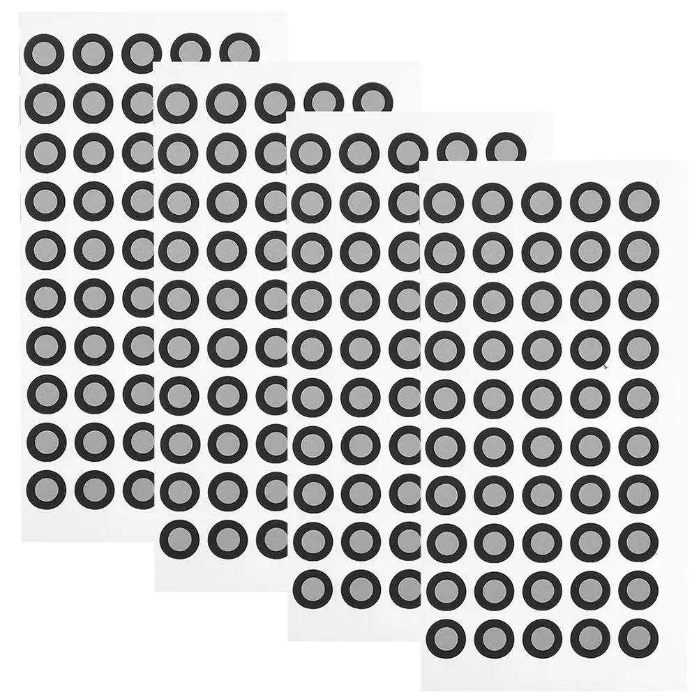 

4 Sheets Reflective Marking Dots Scanning Sticker Points