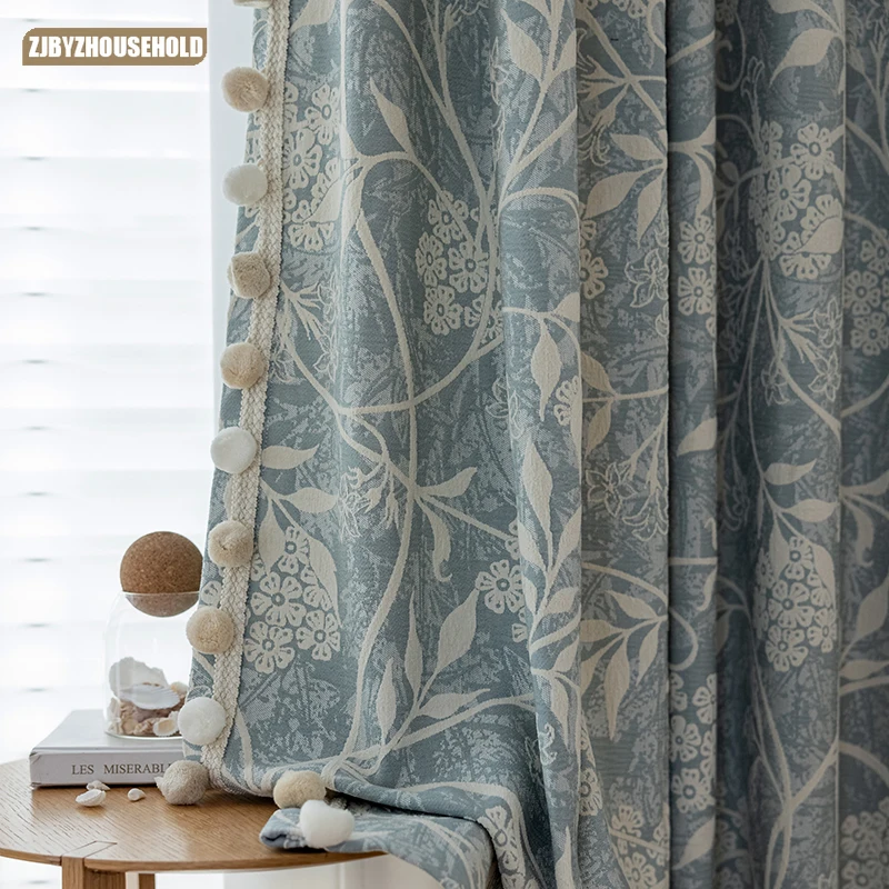 

Custom Curtains Blackout 2024 NewCurtains for Living Dining Room Bedroom Senior Sense of French Antique Style Chenille Jacquard