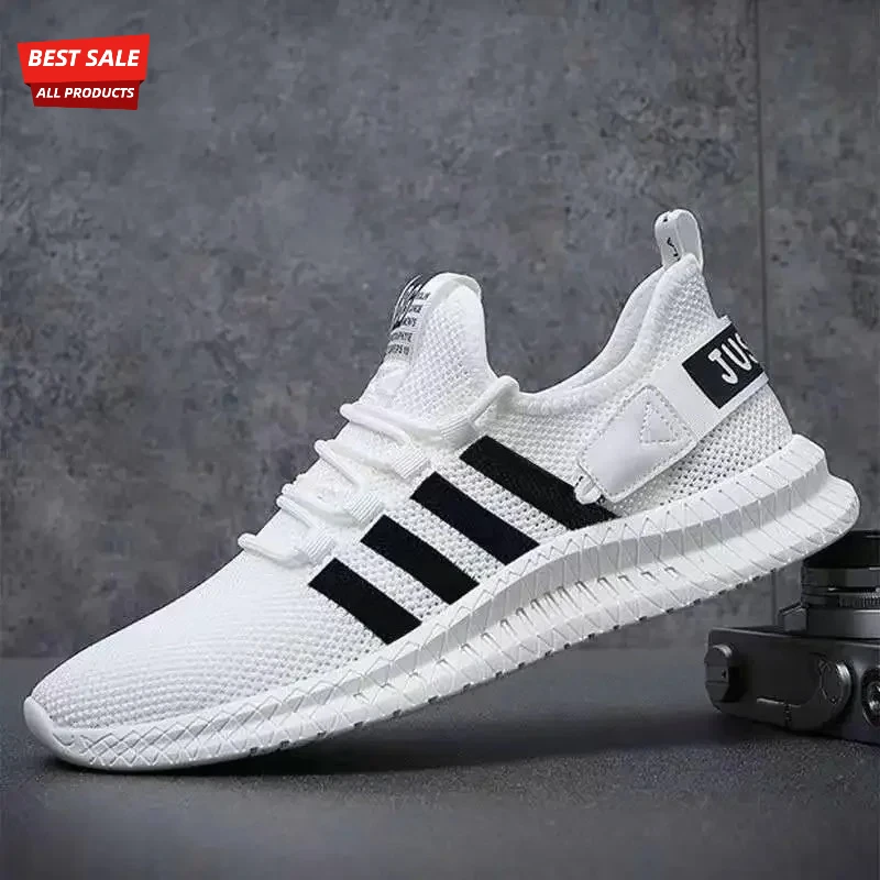 

Men's Vulcanize Shoes Air Mesh Breathable Lightweight Walking Non-slip Sneakers Gym Sport Shoes Male Trainers Chaussure Homme