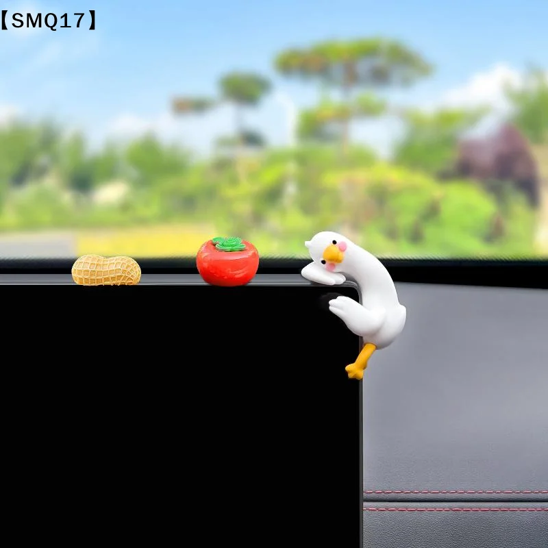 1/3/5/7/9Pcs Cute 3D Resin Duck Figurine Mini Cartoon Animal Decor For Desk Car Dashboard TV Monitor Gift Idea【SMQ】