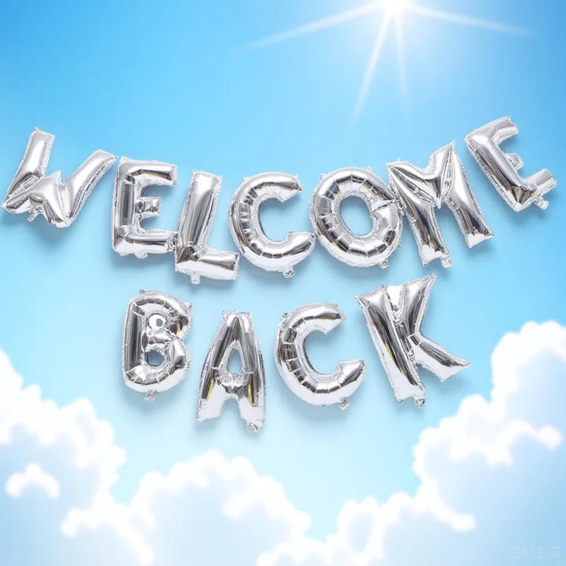 

1Set Welcome Back Letter Balloons Foil Aluminum School Party Decorations Office Classroom Welcome Back Banner