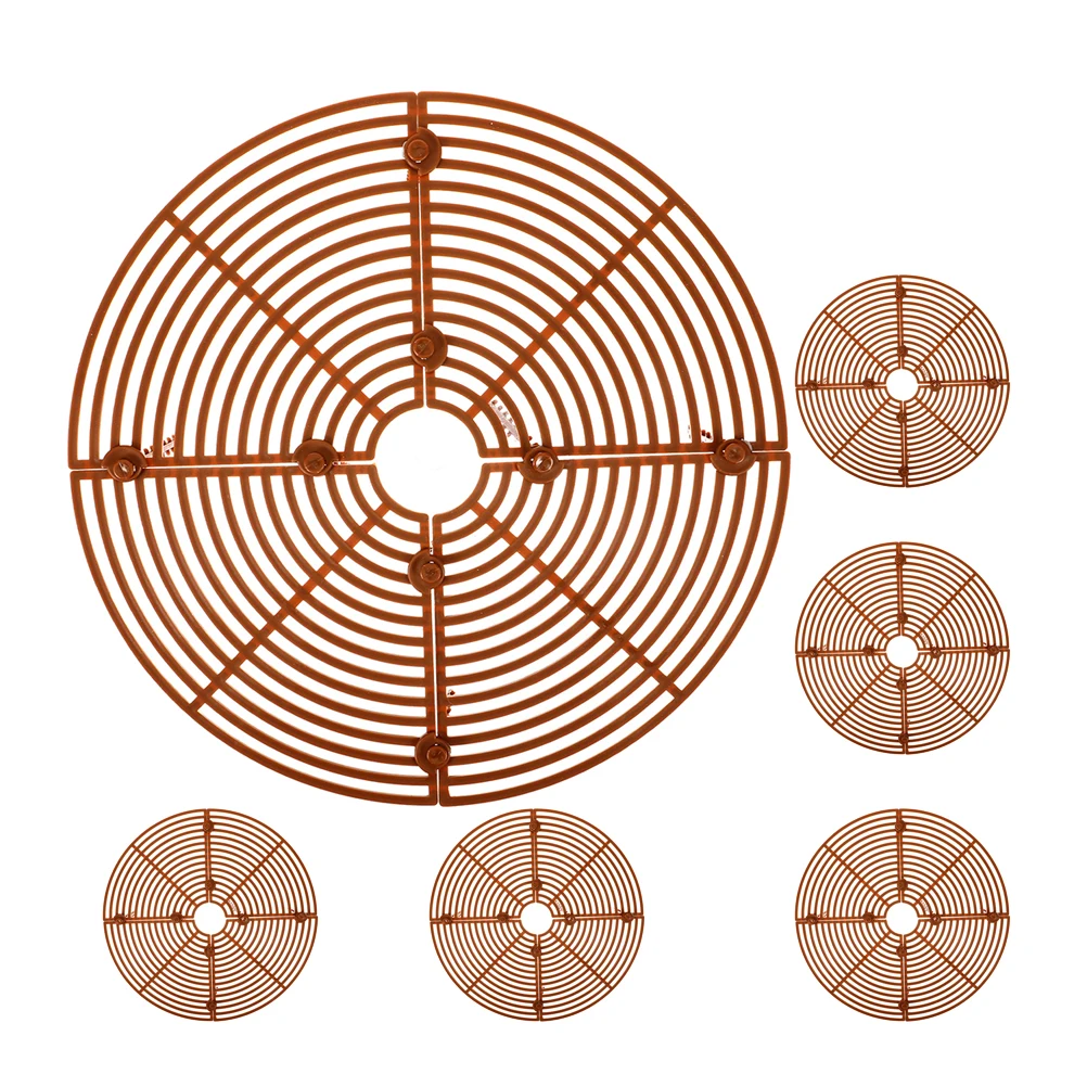 

6pcs Flowerpot Protective Covers Hollow Design Soil Mesh Guard For Indoor Plants Pet Resistant Planter Protectors Prevent