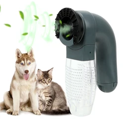 Cat Dog Animals Hair Comb Strong Suction Pet Grooming Cat Dog Deshedding Clipper Vacuum Fur Cleaner Electric Suction Device