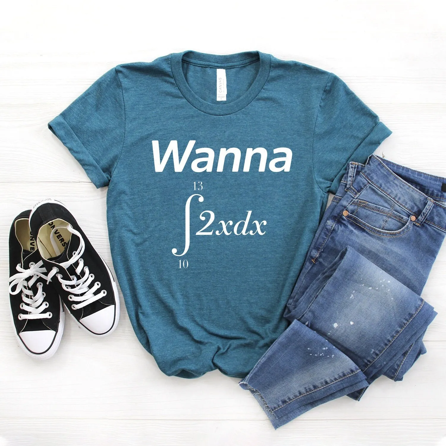 

Math T Shirt Funny S Integral 2Xdx Mathematics From 10 To 13 Softstyle