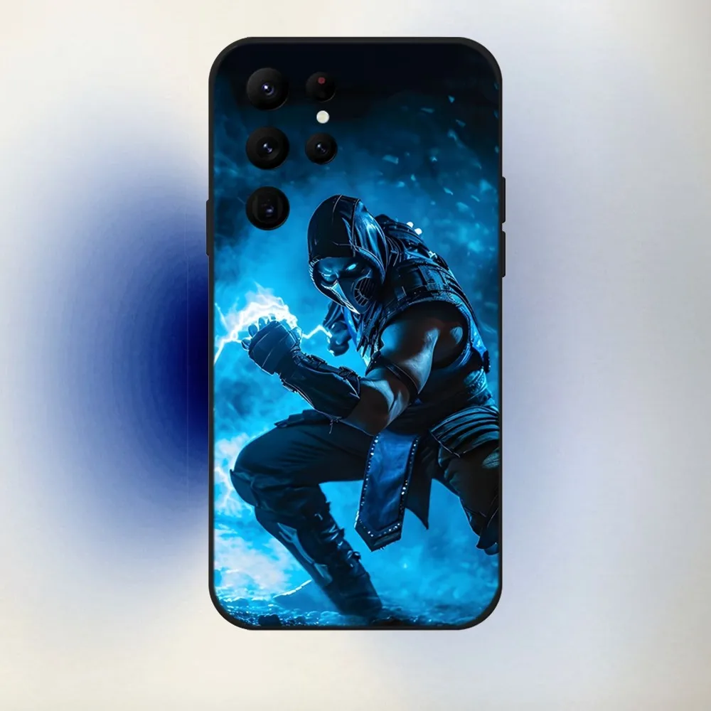 Game MK Sub Zero Phone Case For Samsung S24,23,22,30,21,10,9,Ultra,Plus,Lite,FE,5G Black Soft Case