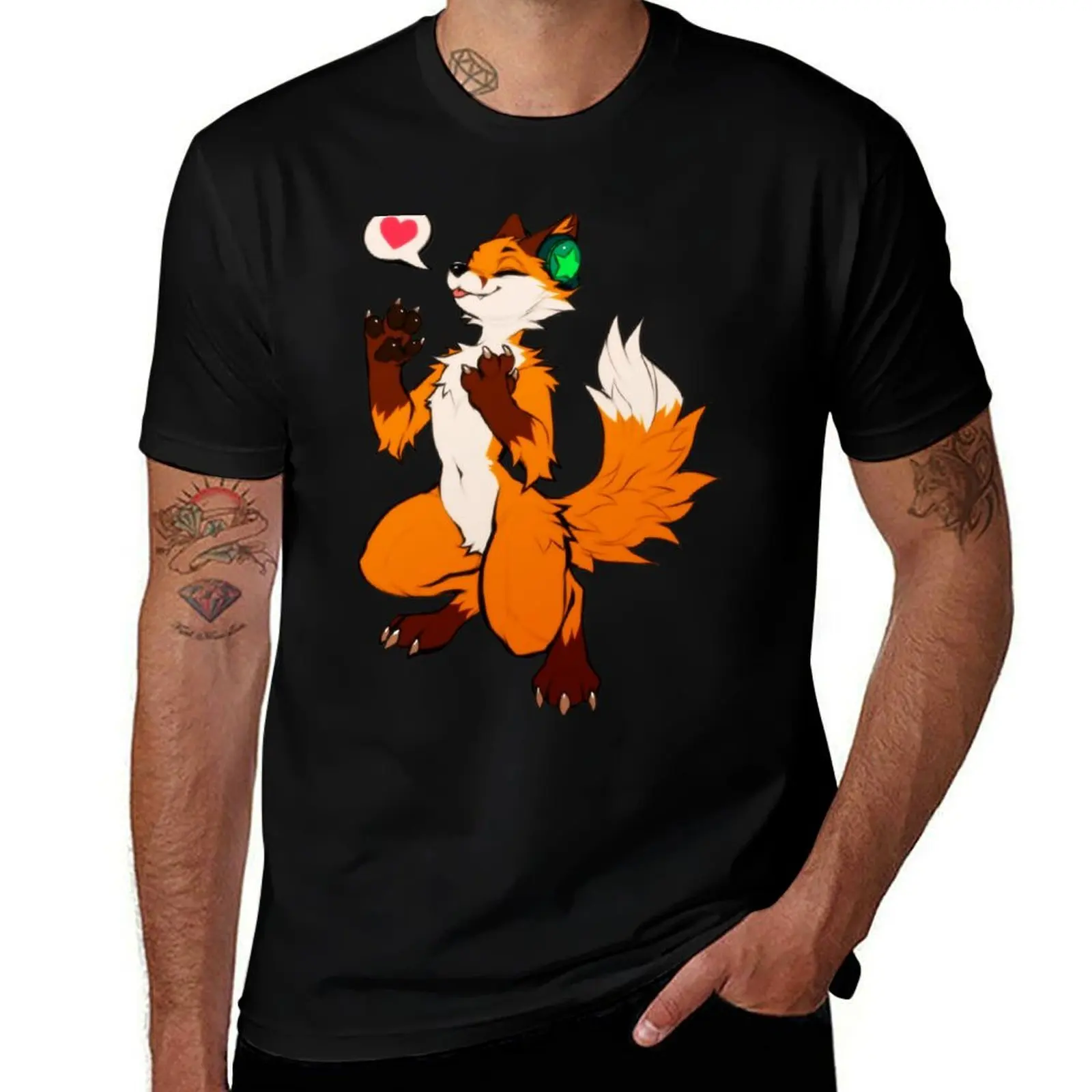 

Fox Music T-Shirt man t shirts graphic cotton t shirts high quality t shirt personalised T-shirt