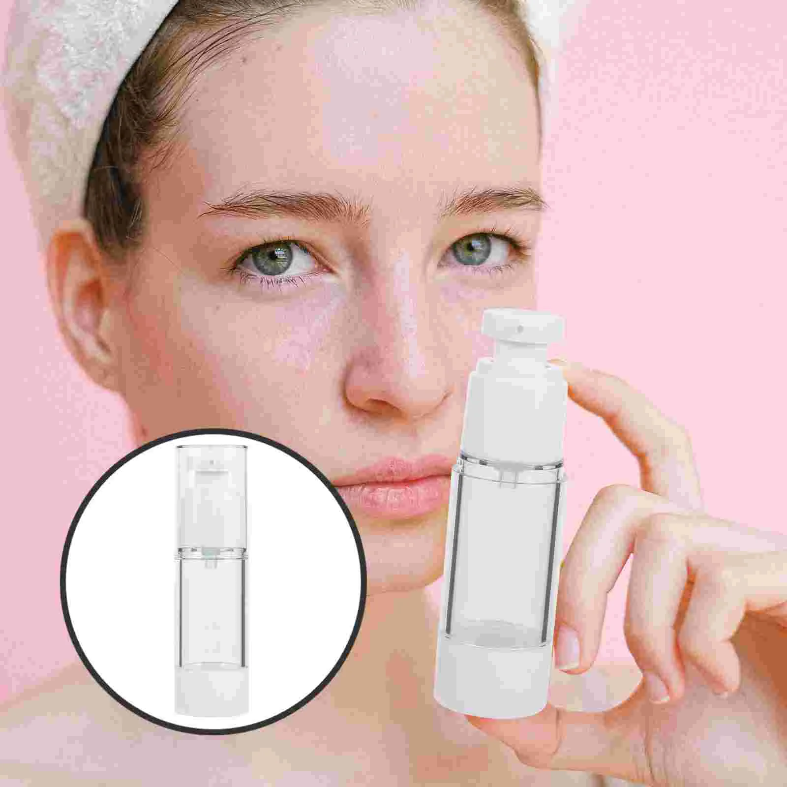 

4 Pcs Vacuum Travel Bottle Airless Container Jars for Lotion Soap Dispenser