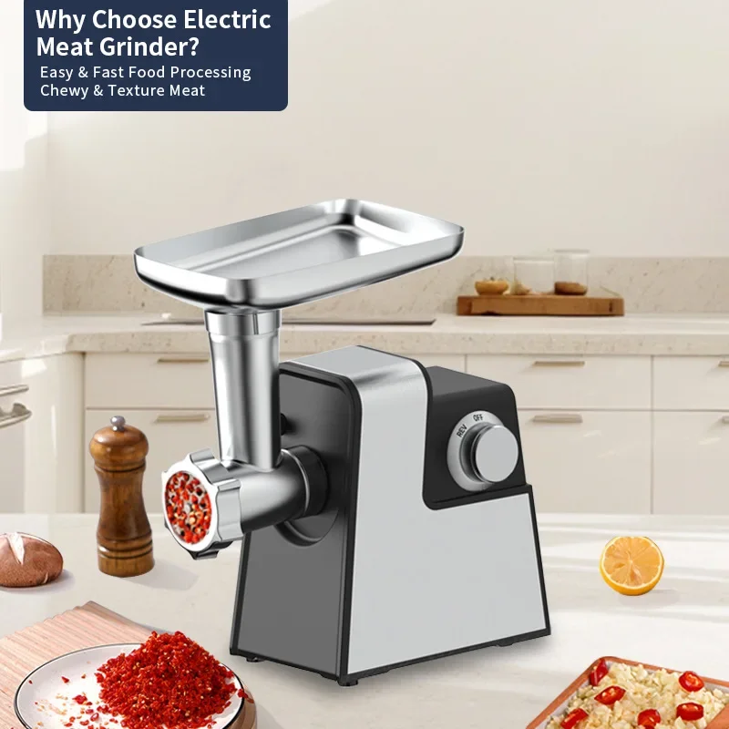 Household Commercial Stainless Steel Electric Meat Grinder Multifunctional Slicer Juicer Sausage Stuffer Machine