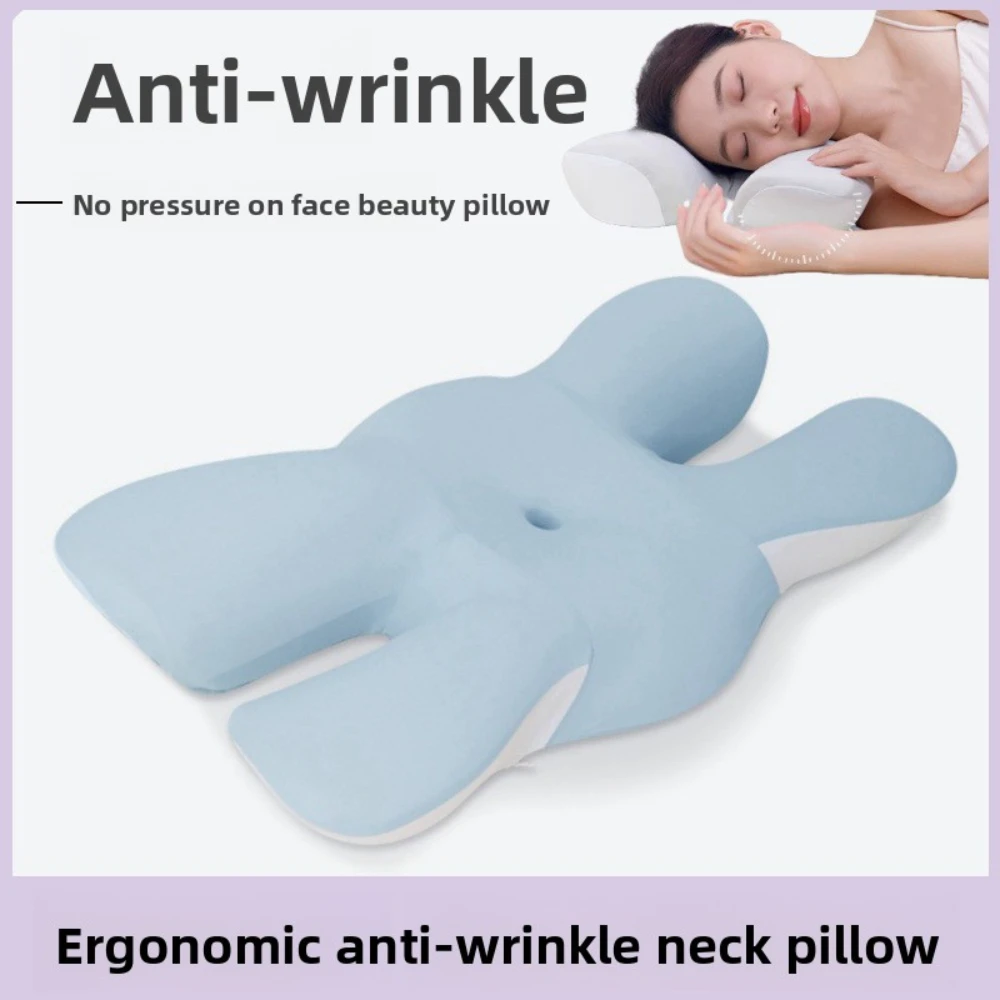 

Deep Sleep Memory Pillow Butterfly-Shaped Beauty Pillow Soft and comfortable Cervical Support Side Sleep Non-Pressure Face/Ears