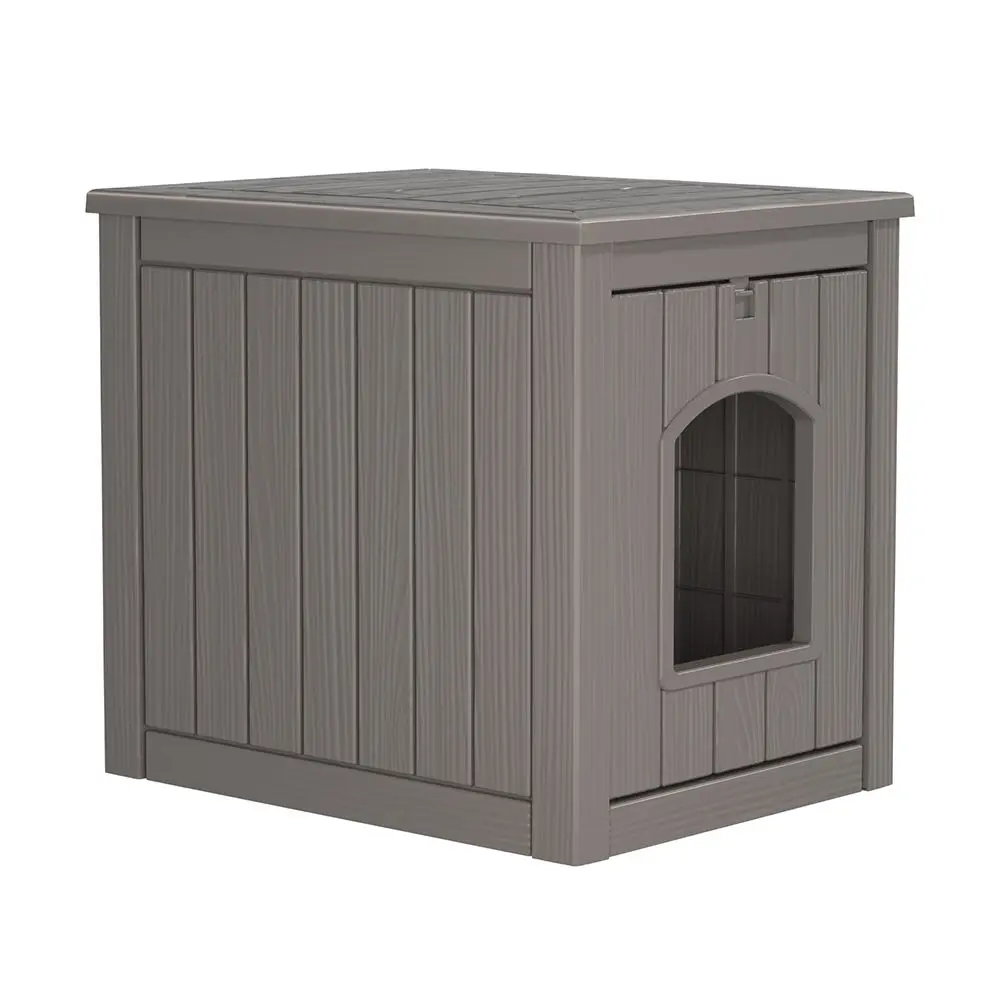 

Прочный, простой в сборке, многофункциональный кошачий домик для дома и улицы, водонепроницаемый, устойчивый к атмосферным воздействиям, скрытый ящик для мусора с пластиковой изоляцией