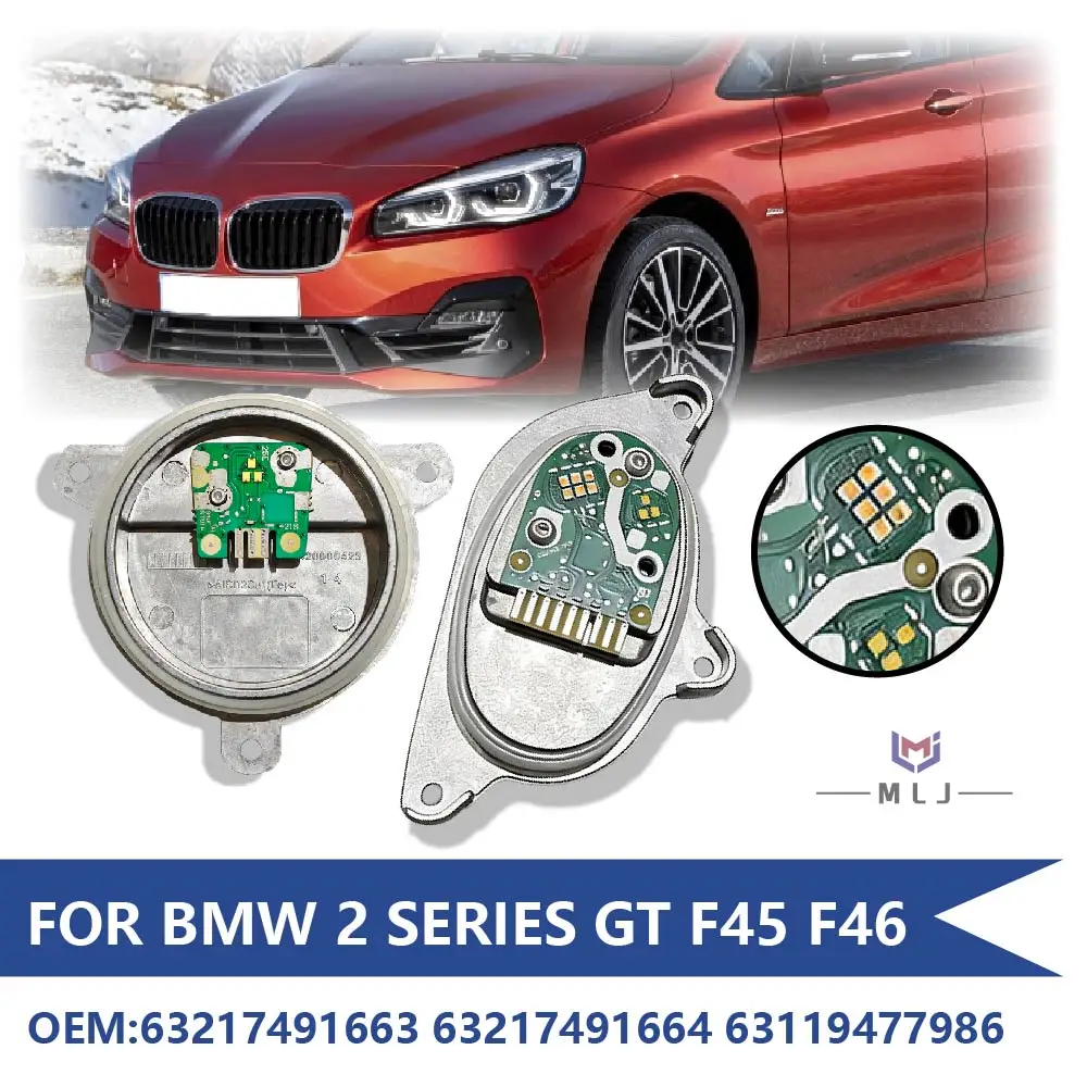 

63217491663 63217491664 63119477986 For BMW 2 Series GT F45 F46 2017-2019 Headlight LED White Angel Eye Turn Signal Module DRL