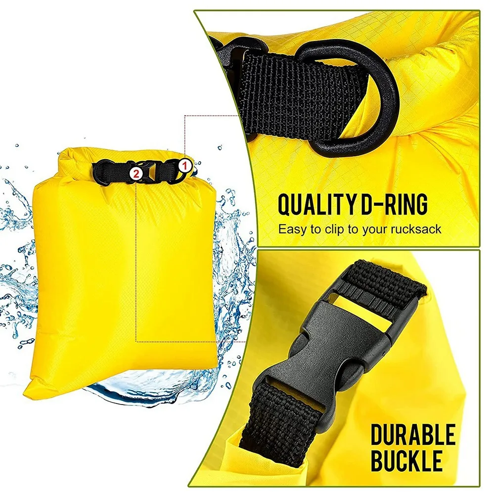 Dry Bag Set for Kayaking Boating,Drybag Outdoor Storage Bags,Random