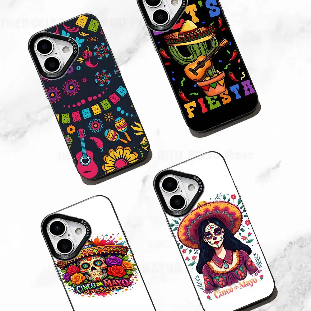 

Funny Cinco de Mayo Fiesta Phone Case For IPhone 17 16e 16 15 14 13 12 11 Pro Max X XR XS MAX Back Cover