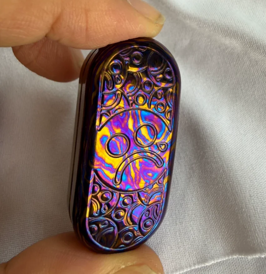 Used EDC Pineapple Tob timascus Stress Relief Toy Pocket Toy Fidget Slider Decompression Toy