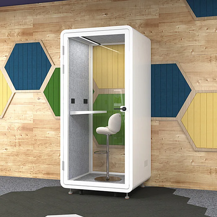 

Custom Phone Pods Movable Telephone Smart Pod Portable Office Calling Soundproof Phone Booth Pod