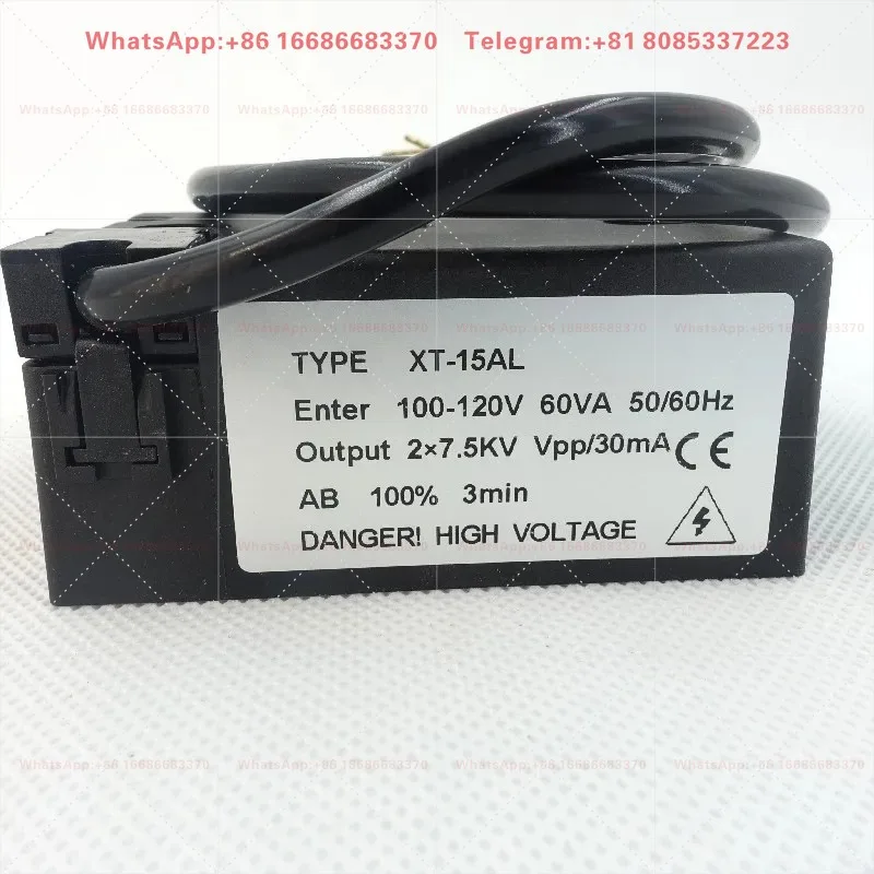 XT-15AL Ignition Transformer 110V Input 15V Output High Voltage Igniter For Industrial Oil Burner Equipment