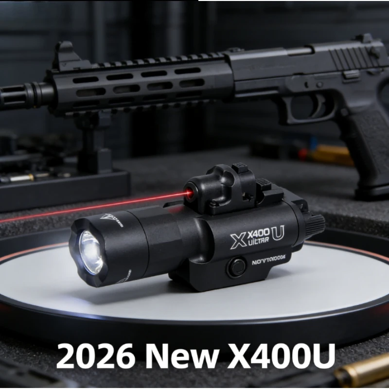 

Тактический лазерный фонарь 2-в-1 X400U, совместимый с 20-мм планками Picatinny, для страйкбольного оружия, охоты и игр в CS