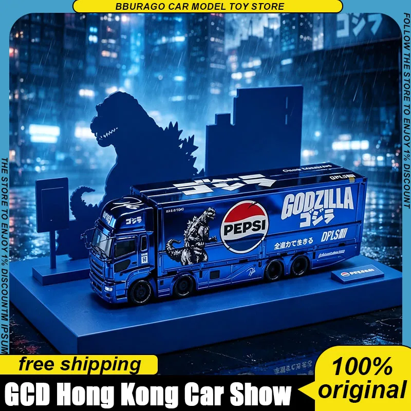 Gcd 1:64 Godzilla X Pepsi Co‑Branded Livery Container Truck