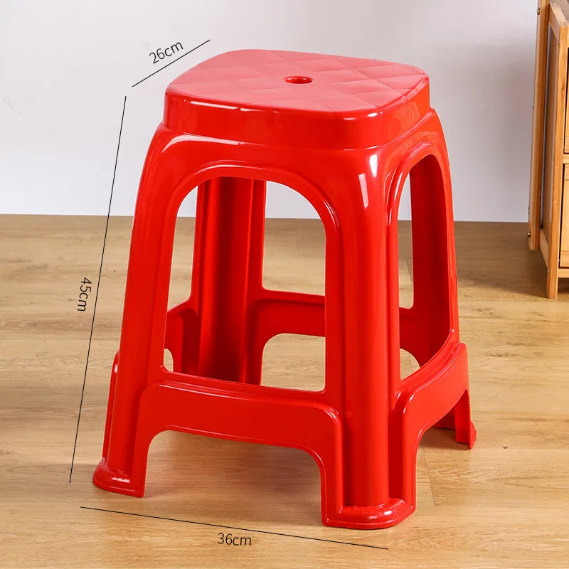 0565 Thickened anti-fall stool chair simple style outdoor meeting home square stool stackable