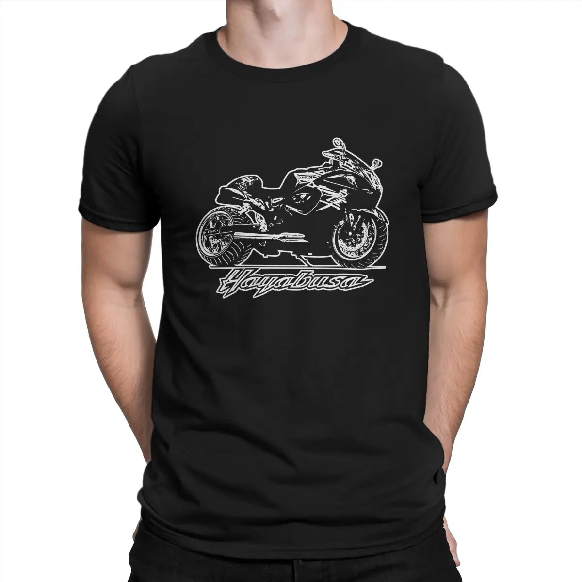 Compete In Speed Hayabusa T-Shirt Men S-SUZUKI Funny Pure Cotton Tee Shirt Crew Neck Short Sleeve T Shirts Printing Tops