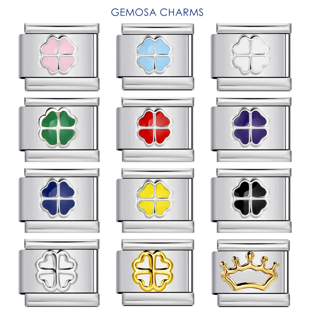 gemosa-красочный-розовый-синий-зеленый-красный-клевер-итальянский-шарм-подходит-для-браслета-из-нержавеющей-стали-9-мм-бусины-«сделай-сам»-модные-ювелирные-изделия