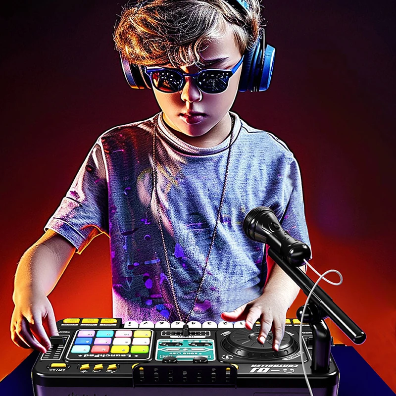Multifunctionele DJ Mixer Controller Elektronisch orgel DJ-speler Muziek Entertainment Speelgoed Muziekinstrument Speelgoed Verjaardagscadeau voor kinderen