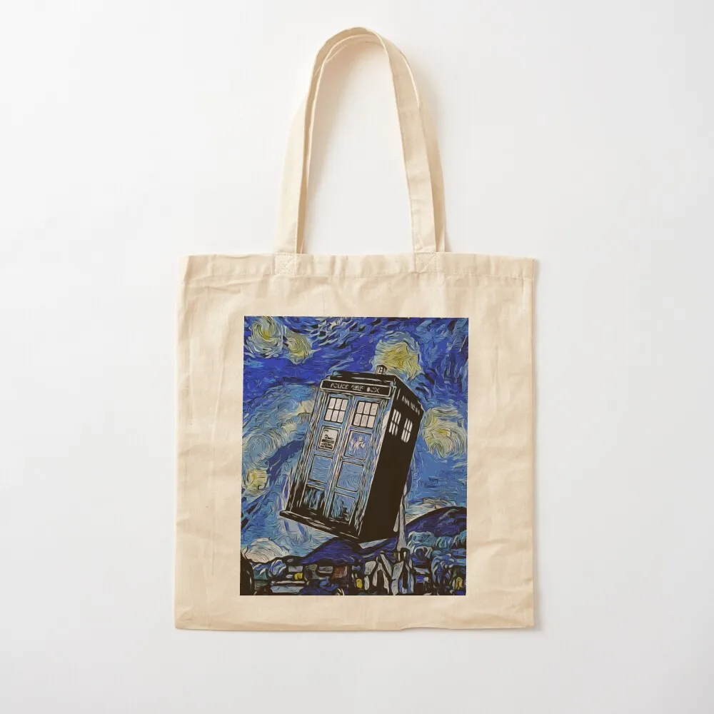 

Van in time Tote Bag shopping trolley bag reusable grocery bags shopper bag women canvas Canvas Tote