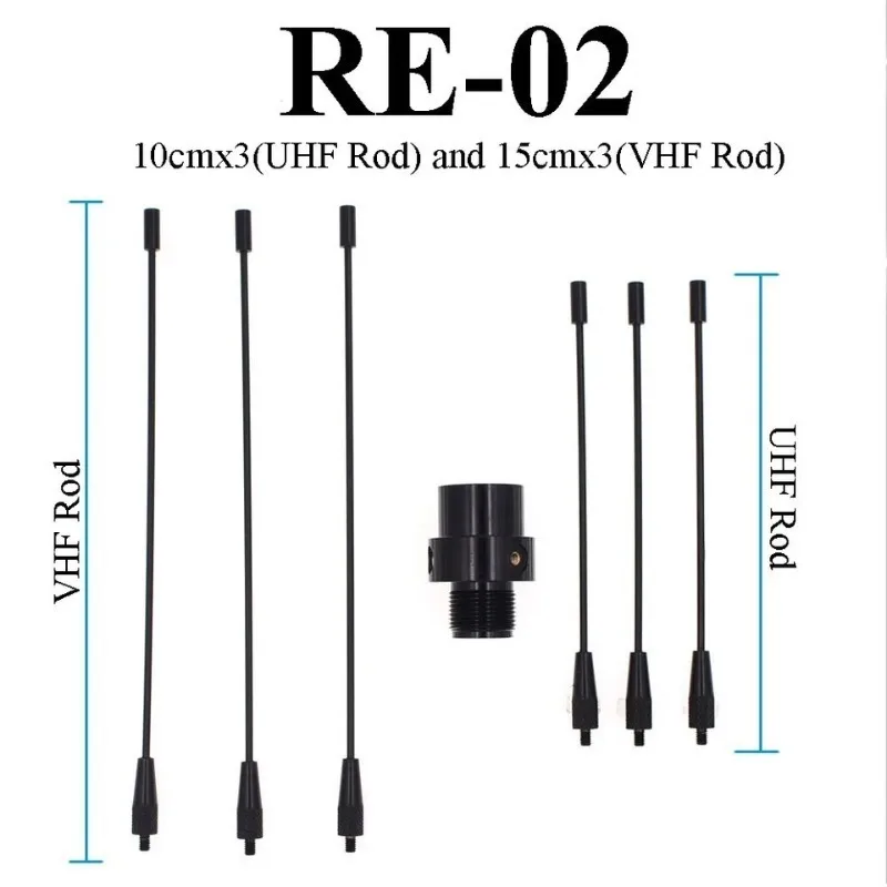 Nagoya RE-02 هوائي جهاز اتصال لاسلكي مثبت على السيارة ، UHF أنثى 10-fHZ ، شبكة أرضية تقلل الهوائي ، موجة راتي قائمة