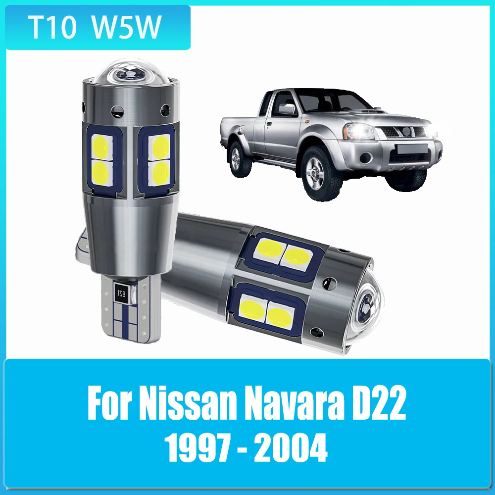 

2pcs T10 W5W LED Canbus 12V Led Bulbs Auto Car Clearance Light for Nissan Navara D22 1997-2000 2001 2002 2003 2004