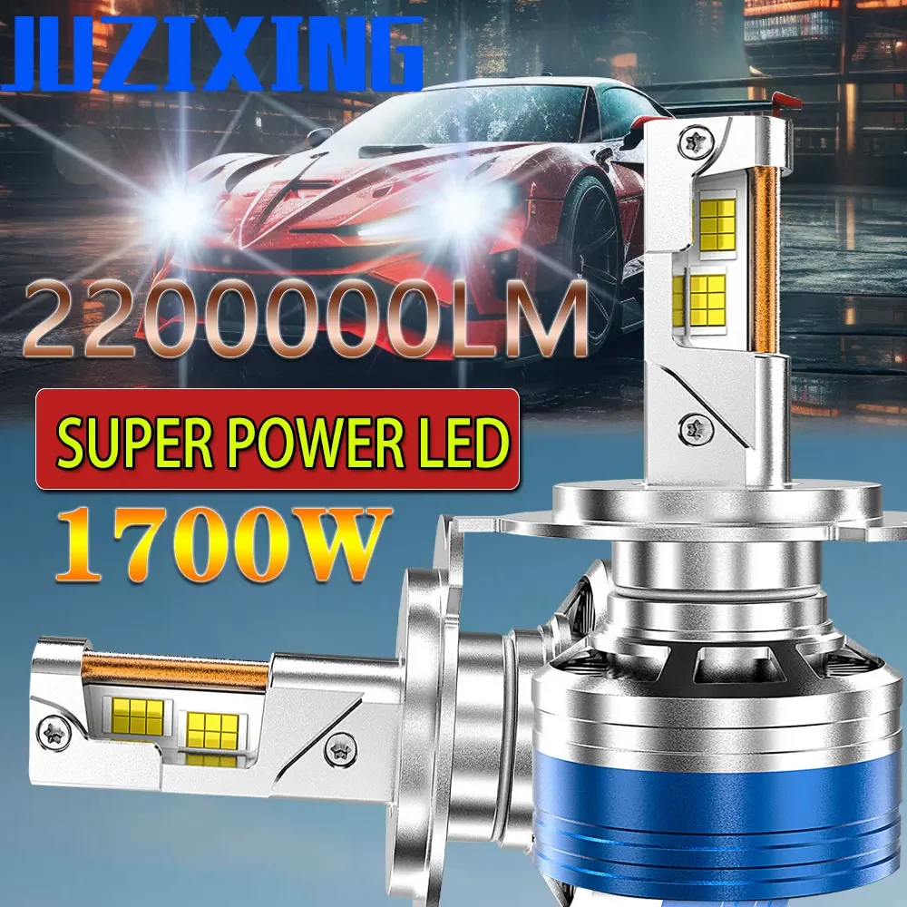 JUZIXING LED Lighthouse Projector Headlights for Car 1700W Super Led Canbus 12v 24v  Auto  HB4 H11 H4 H1 9012 HB3 9005 9006