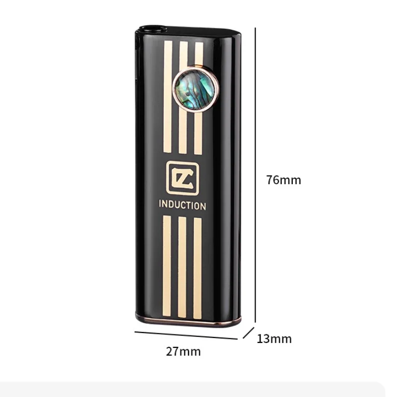 New Mini Metal Butane Gas Inflatable Open Flame Lighter Portable Creative Battery Silent Ignition Windproof Lighter Smoking Tool