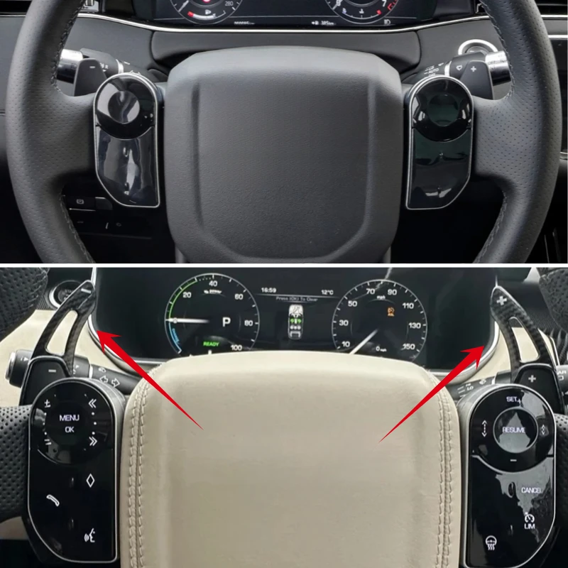 

Car Steering Wheel Shifter Paddle Shift Extension For Jaguar XF XE XJ F-PACE F-TYPE Land Range Rover Evoque Discovery Sport