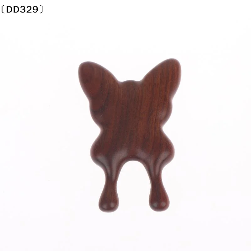 Eyes Facial Wood Gua Sha Tool, Natural Sandalwood Butterfly Shape Nose Guasha Tools, Face Manual Meridians Massager Tool〔DD329〕