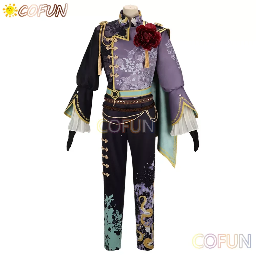 

COFUN [Customized] Game IDOLiSH7 Zool Mido Torao Costume Halloween Outfits Women Men Black White Duel Costume