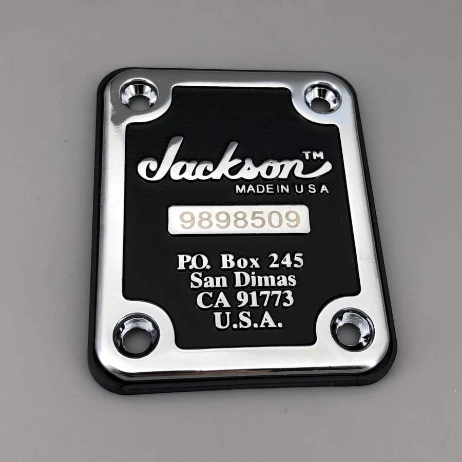 Guitar Neck plate Random Serial Number with Screws