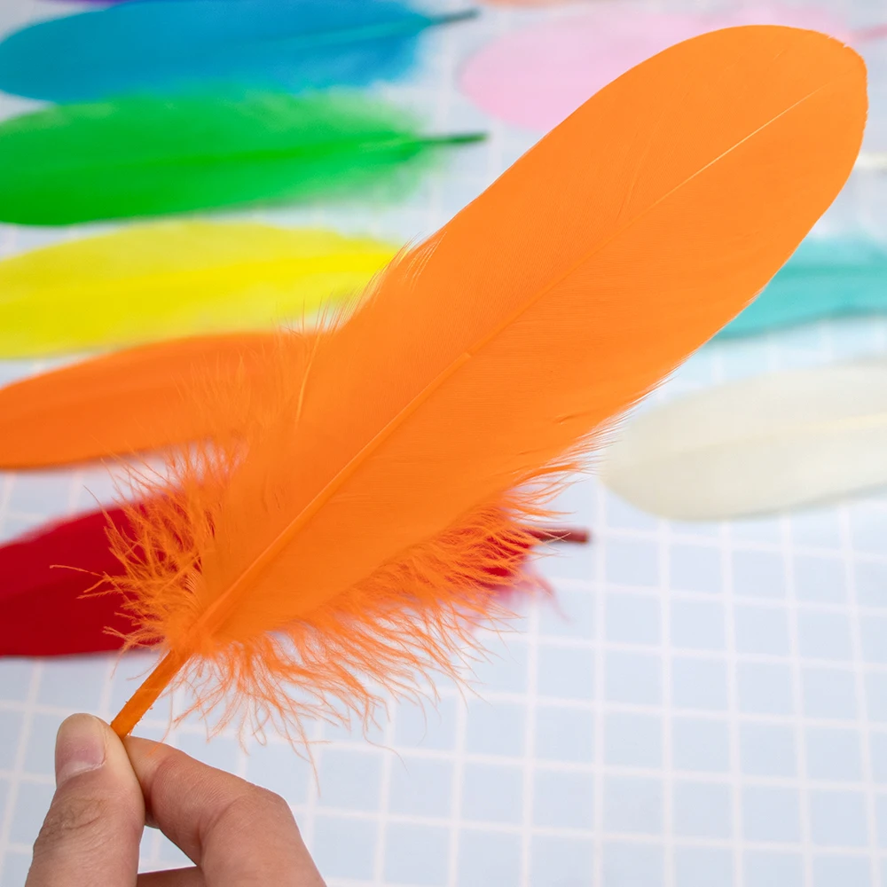 50 100 200pcs Dyed Goose Swan Feathers Natural 15-20cm/6-8inch for Jewelry Making Wedding Party Decor DIY Craft