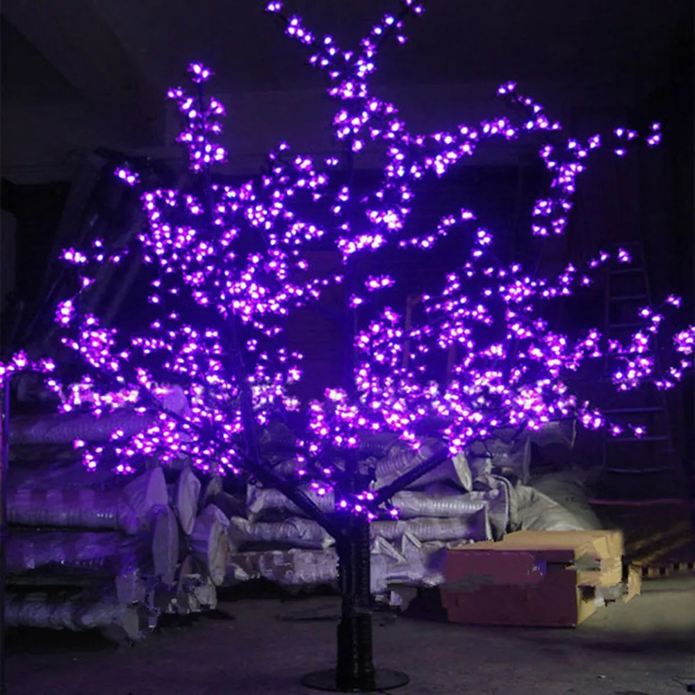 Led Artificial Cherry Blossom Tree Light Christmas Tree Lamp 1248pcs Leds 6ft/1.8m 110vac/220vac Rainproof Fairy Garden Decor