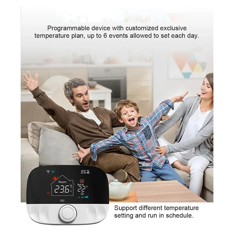 【スーパーディール】Tuya スマート Wifi ワイヤレスサーモスタット ガスボイラー加熱バッテリー RF 433MHZ サーモスタット温度コントローラー Alexa