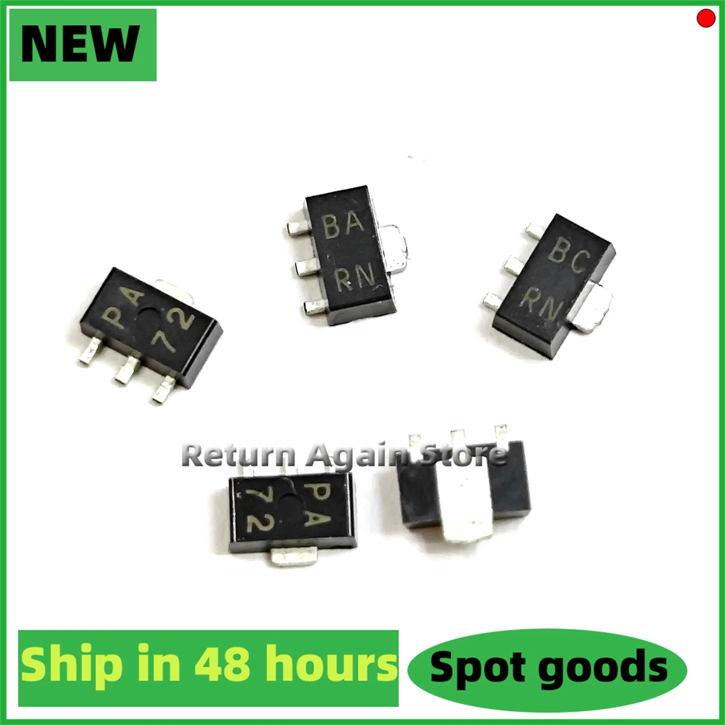 10pcs silkscreen BA BCPA BARN BCRN 2SB1132 2SB1188 2SB1132T100R 2SB1188T100R 2SJ179-T1 2SJ179new original SOT-89