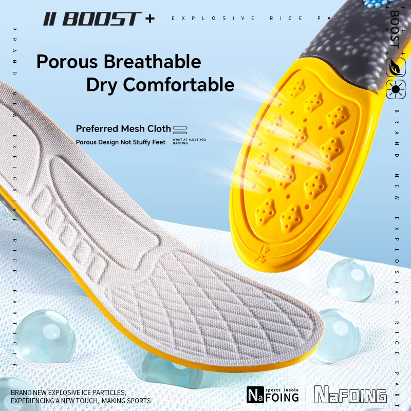 Sport-Einlegesohlen, Fußgewölbeunterstützung, atmungsaktives Technologie-Design, Stoßdämpfung, Schuhe, Polster, Outdoor, Laufen, Rzoom, Luftpolster-Einlegesohle – Detail 9