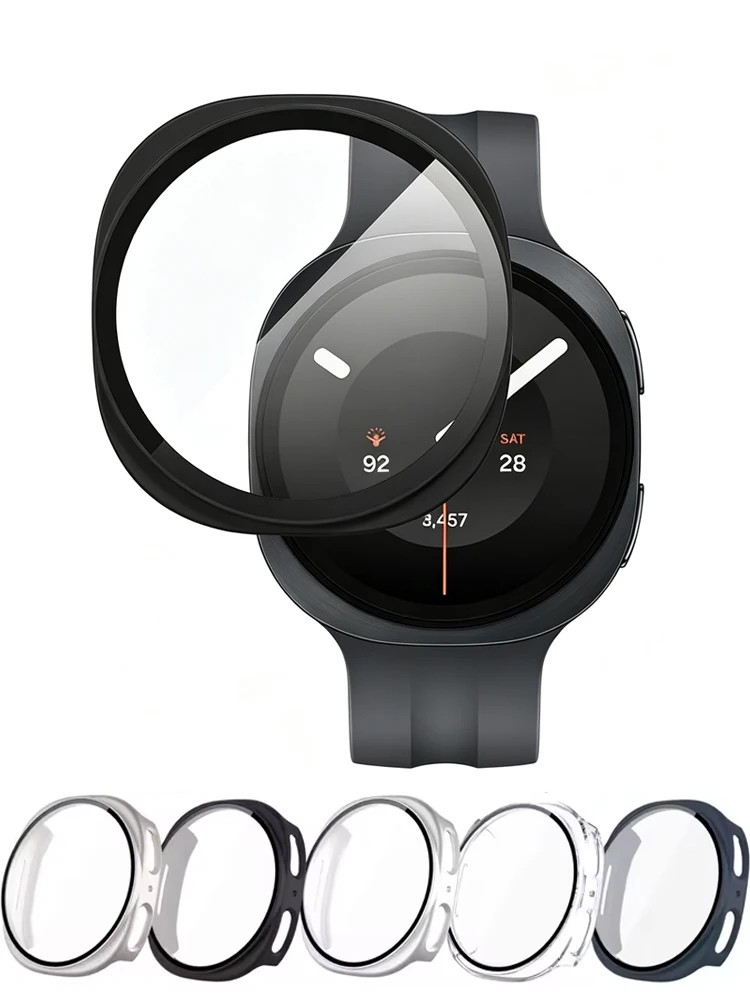 Hülle für Samsung Galaxy Watch 9 8 40mm 44mm Displayschutzfolie aus gehärtetem Glas PC Bumper Cover Galaxy Watch9 Schutzzubehör
