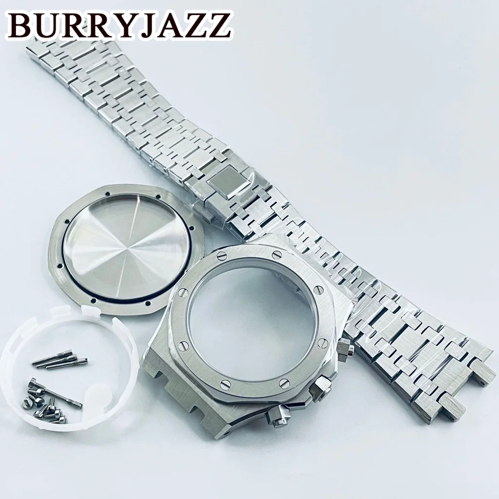 

BURRYJAZZ 42 мм VK63 VK63 Набор часов для активного отдыха с сапфировым стеклом и прочным ремешком из нержавеющей стали, аксессуары для ремонта часов