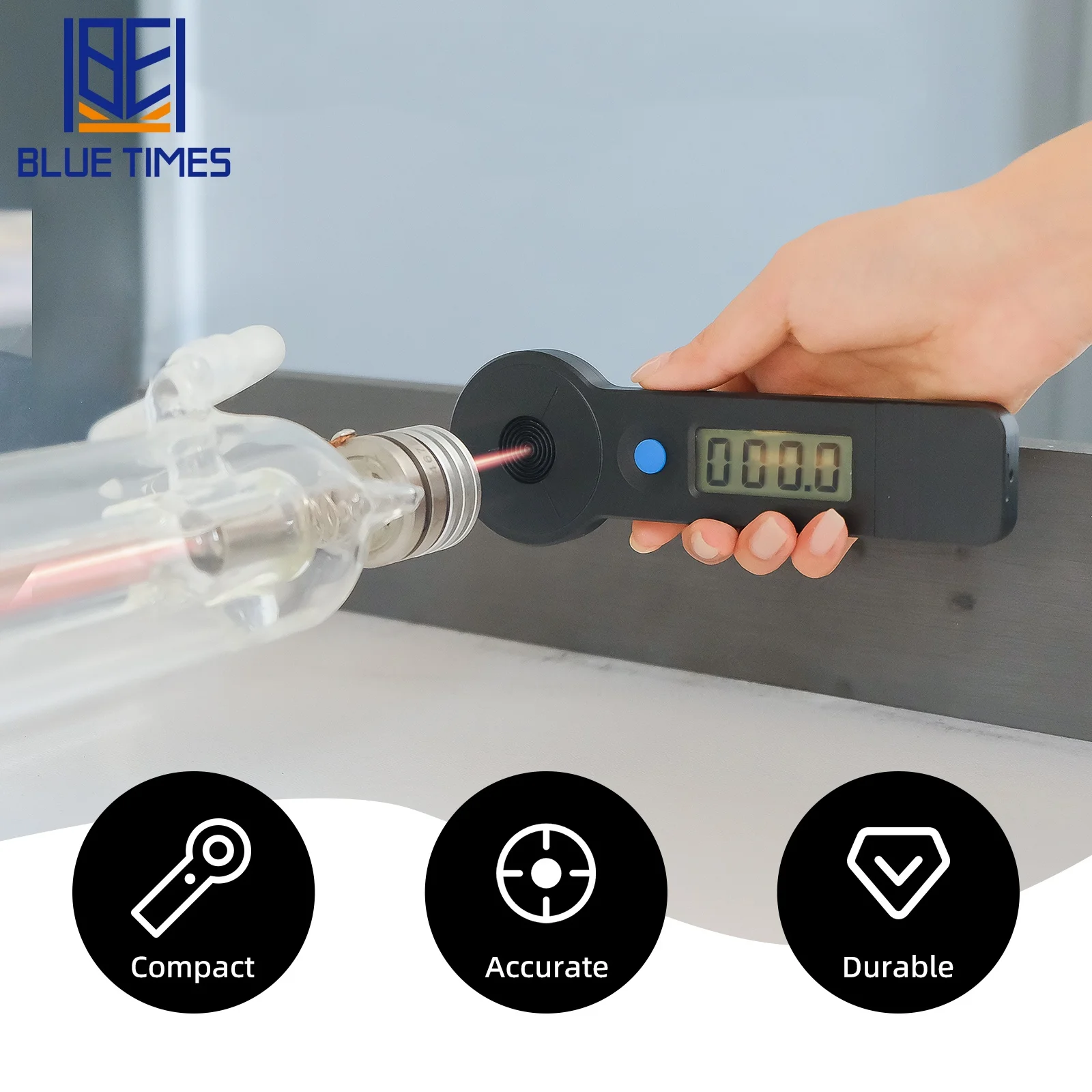 BlueTimes Handheld CO2 Laser Power Meter: 0-200W CO2 Tube Monitor, High Accuracy - Essential for Cutting Machine Calibration