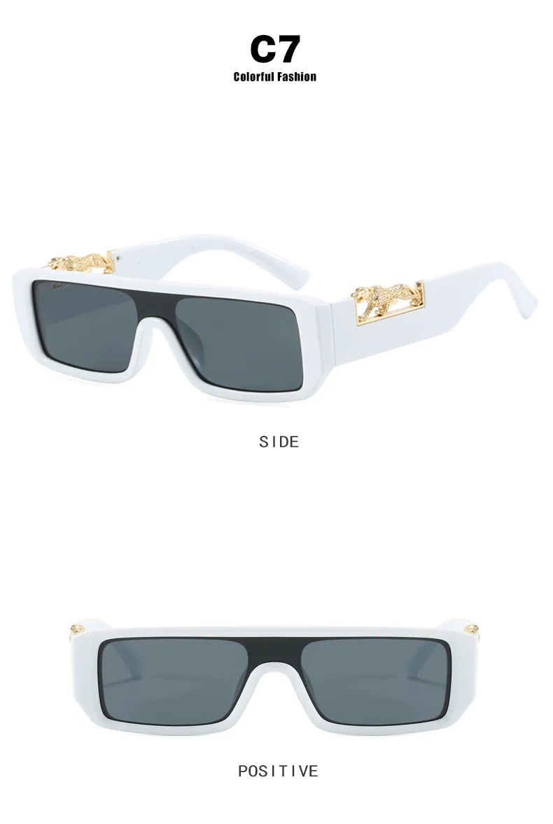 SUGLAU Leopard Rectangle Women's Sunglasses Unisex Vintage Driving High Quality Sun Eyeglass Outdoors Sports Sun Glasses UV400