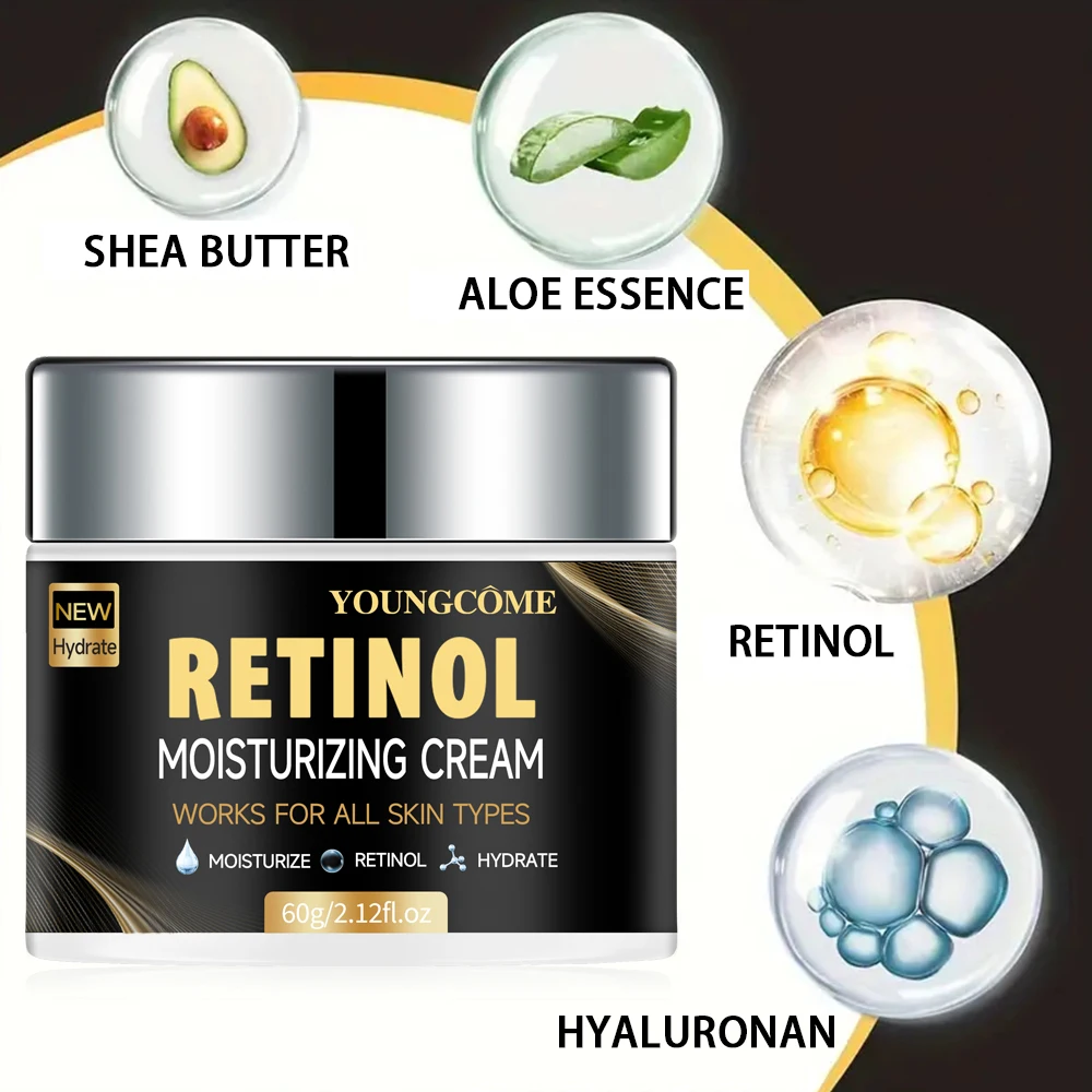 Retinol Collagen Men's Face Cream Skincare Moisturizing Brightening Hydrating Smooth Wrinkles Firming Facial Face Men Skin Care