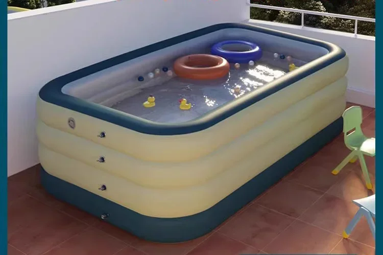 

Children's Household Baby Bath Bucket Family Children Air Cushion Folding Adult Pool